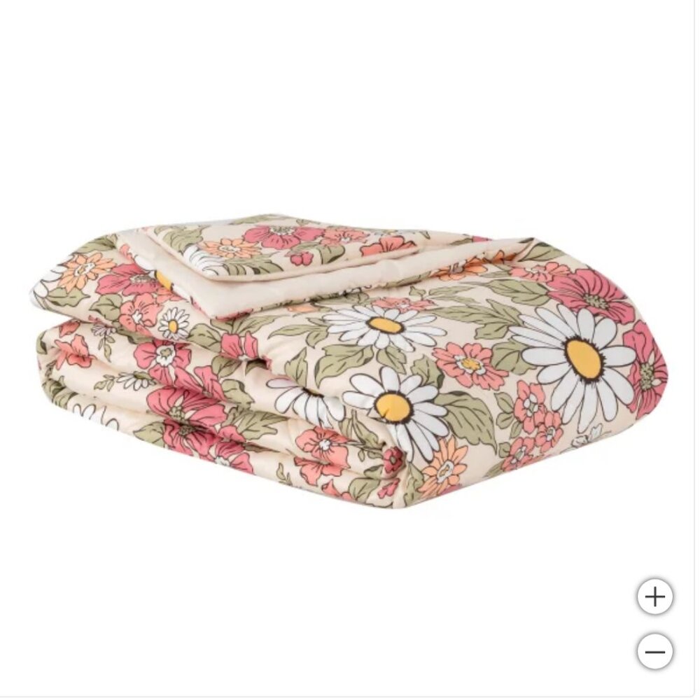 NEW! Herringbone Microfiber down Alternative Blanket Pink Twin - Picture 5 of 5